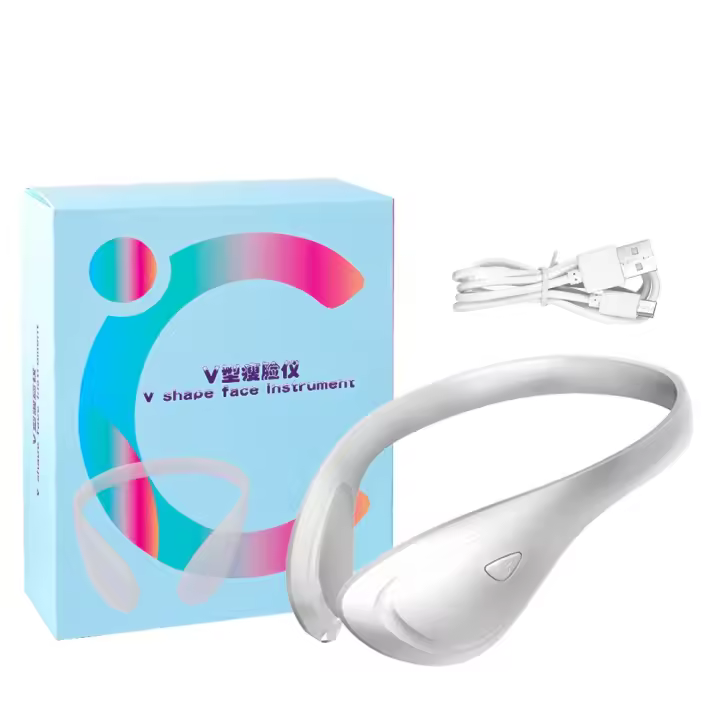 Masajeador facial con mascarilla lifting, microcorriente, instrumento eléctrico facial en V, instrumento de belleza para el hogar, instrumento de adelgazamiento facial EMS. - 1