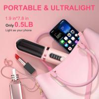 Cepillo de pelo recto sin cuerda para mujeres, peine de pelo recto eléctrico recargable, mini alisador de pelo calentado portátil para viajes, cepillo térmico de iones negativos, herramienta de peluquería - details 4
