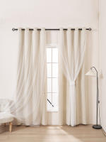 Cortinas Para Niños Con Estrella Plateada Térmicas Y Antipolvo Para Dormitorio Con Ojales Antiguos Tratamiento De Ventana Decorativo Y Protección Contra La Luz - details 3