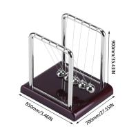 Decora Tu Escritorio Con El Balón De Péndulo De Newton Metal Balanza De Bolas De Acero Figura De Ciencia Y Física Para El Hogar - details 7