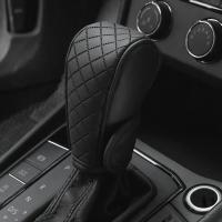 Cubierta De Manija De Cambio De Velocidades Para Coche De Alta Calidad PU Cuero Antideslizante Resistente Al Desgaste Universal Para Automóviles Decoración - details 5