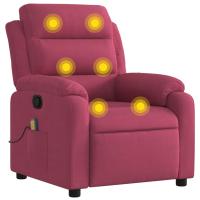 vidaXL Sillón de masaje reclinable de terciopelo Gris claro, Gris oscuro, Verde oscuro Sillon Dormitorio Sillon Comodos Silla Relax Sillón Sofá - details 0
