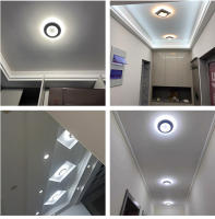 Lámpara De Techo Moderna Y Sencilla LED Decorativa Nórdica Luces De Interior Para Sala De Estar Dormitorio Pasillo Material Metálico Y Acrílico - details 1
