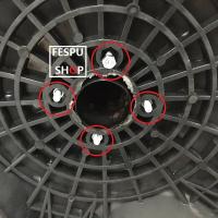 Ventilador Industrial de aire pie 18 Pulgadas metalico 80w/90W 3 velocidades color Plateado/NEGRO,AVANT,fespu - details 2