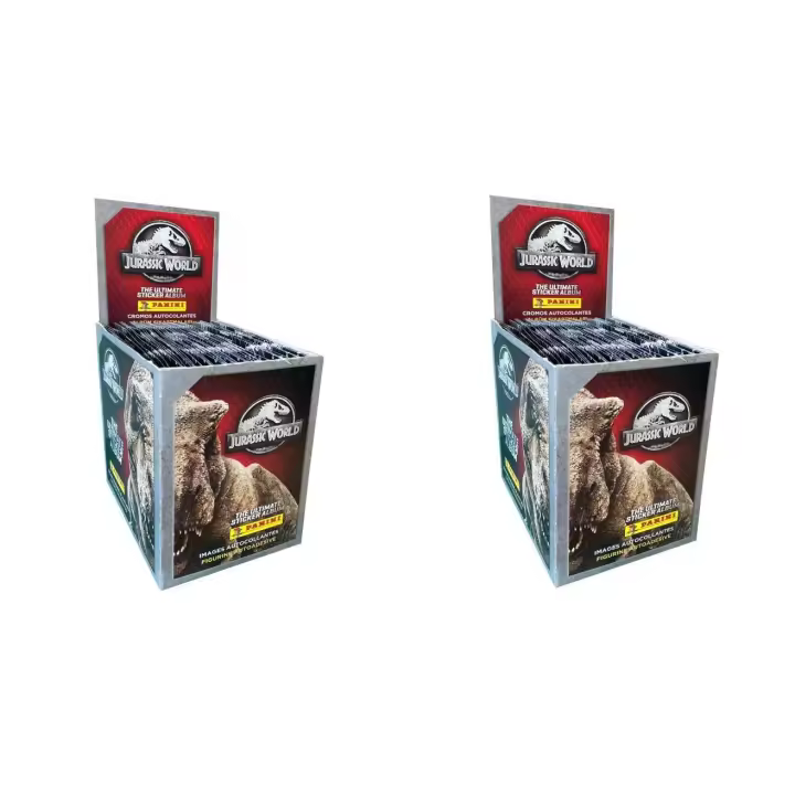 2 X Caja Panini Jurassic World Caja 50 Sobres Parque Jurasico Cromos - 1