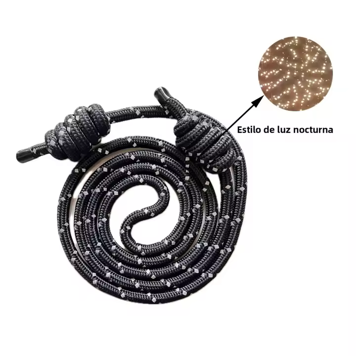 Correa De Ejercicio Para Fitness Doble Trenzado Ajustable Para Hombres Y Mujeres Gimnasio Doméstico Correa De Saltar Para Entrenamiento Cardio De Cintura Brazos Piernas Y Abdomen - 1