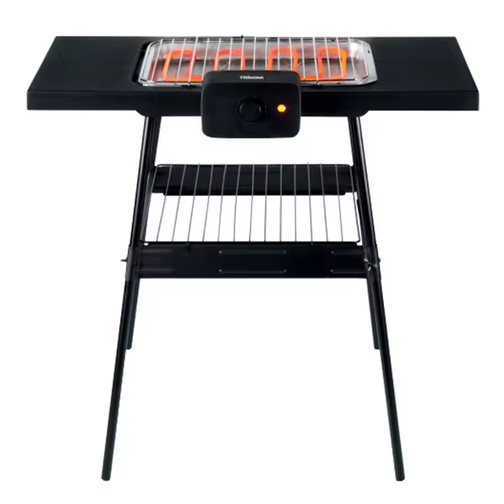 Tristar - Barbacoa eléctrica con patas 26,5x25,5 cm BQ2870 - 1