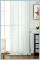 Cortina de tela semitranslúcido lino y poliéster con estampado de forma romboi.150x260cm,decoracion para hogar,oficina. - details 0