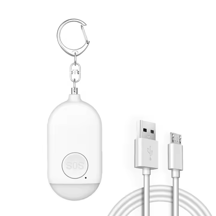 Alarma personal, recargable, Con recordatory de Barería Baja, Alarma de Autodefensa con Iluminación LED, Alarma scurbad - 1