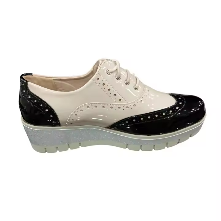Hualun Zapato Mujer Plataforma Confort Cordones Estilo Moda - 1