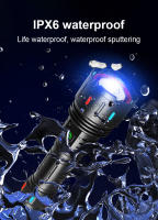 Linterna Táctica LED Recargable De Potencia Máxima 1000000LM Con Lente Zoom Ajustable 800W Luz De 3000m Para Caza Pesca Y Emergencias - details 14