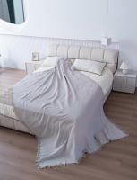 NEW & Almeritex 2000 Colcha Multiusos Sofa, Manta Foulard, Plaid para Cama, Cubresofa Cubrecama  Gris Claro - details 4