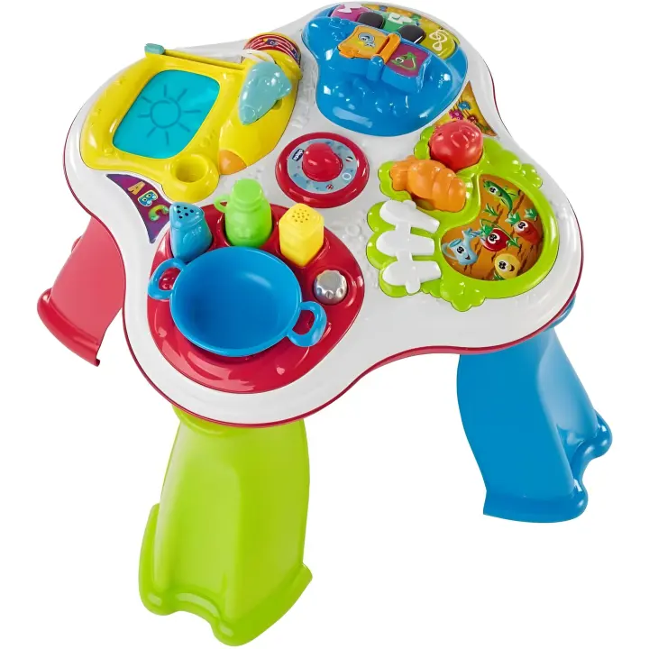 Chicco Hobbies Primeras Actividades, Mesa de Actividades Infantil Bilingüe Español/Inglés, Juego Educativo Electrónico con Luces y Sonido – Juguete para Bebés de 1 a 4 Años - 1