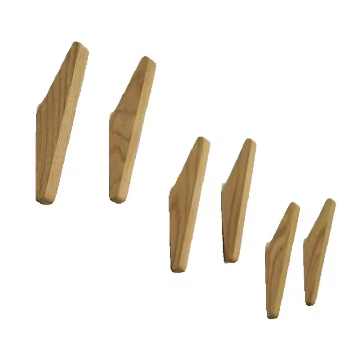 Juego de 6 percheros vintage, perchero de madera, capacidad de carga de 5 kg, perchero de pared, perchero para albornoz, sombrero, perchero multiusos, perchero para llaves - 1