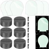 Lámparas LED 3D Luz Nocturna Con Control Remoto Inteligente Y Cable USB RGB Para Decoración De Dormitorio Regalos - details 3