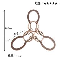 Puzzle De Metal Desafío Mental Juguete Divertido Y Educativo Para Niños Y Adultos Juego De Labyrinto Desbloqueable - details 4