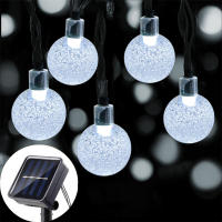 Luces De Cadena Solar De Cristal Globular IP65 39FT Con 100 LED Y 8 Modos De Iluminación Para Exterior Halloween Y Navidad Fiesta - details 7