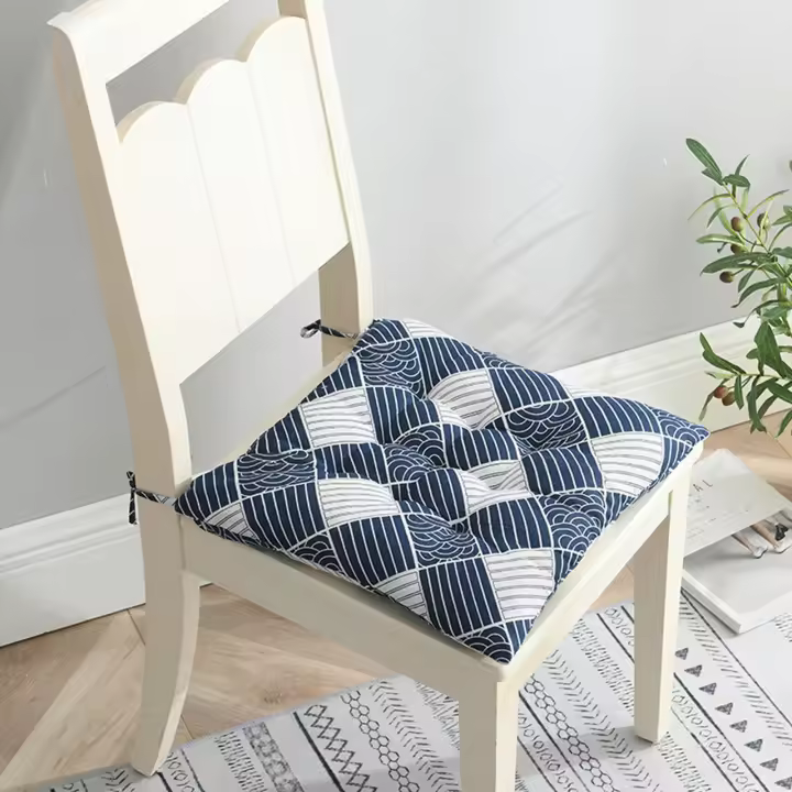Cojín De Lino Y Algodón Para Silla De Oficina Y Sofa Almohada De Espalda Y Asiento Protector Massajeable Moderno Para Adultos - 1