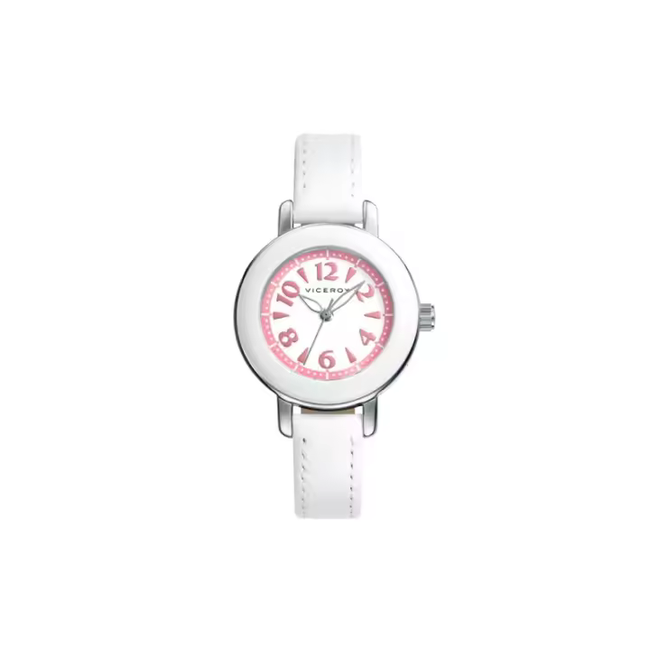 Reloj Viceroy Niña 40764-05 | Acero Inoxidable Plateada | Dial Blanco | Correa Blanca | Movimiento de Cuarzo - 1