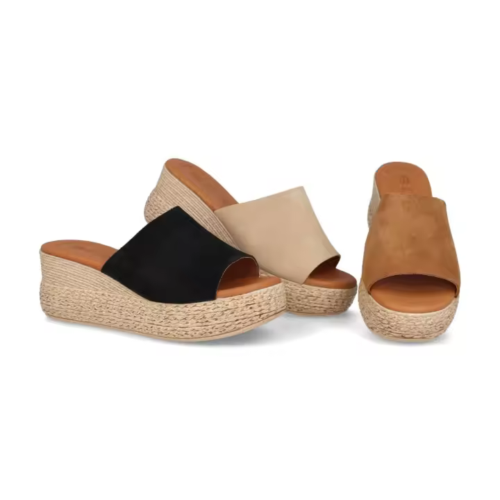 3767 BDA - BDA SANDALIAS DE PLATAFORMA   COLORES : BEIGE , NEGRO , CUERO  TALLAS : 35 AL 41  CORTE EXTERIOR : PIEL  FORRO INTERIOR : PIEL  PLANTILLA : PIEL / GEL    ALTURA TACÓN / CUÑA : 7 CM.  PISO : SINTÉTICO - 1