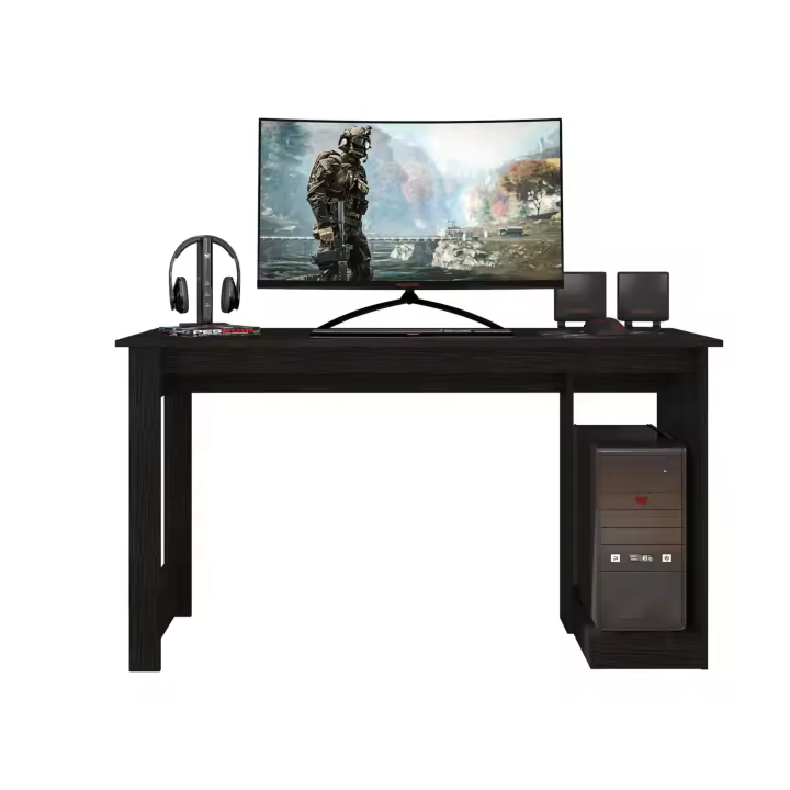 Mesa Gamer Nero Color Negro Estudio Oficina 136 cm - 1