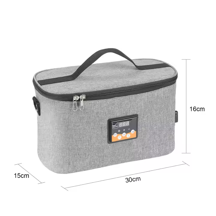 Calentador De Alimentos Para Bebé 8L Portátil Con Temperatura Preestablecida 12V Calentador De Botella Digital Para Coche Caja De Almuerzo Con Calentamiento Automático - 1