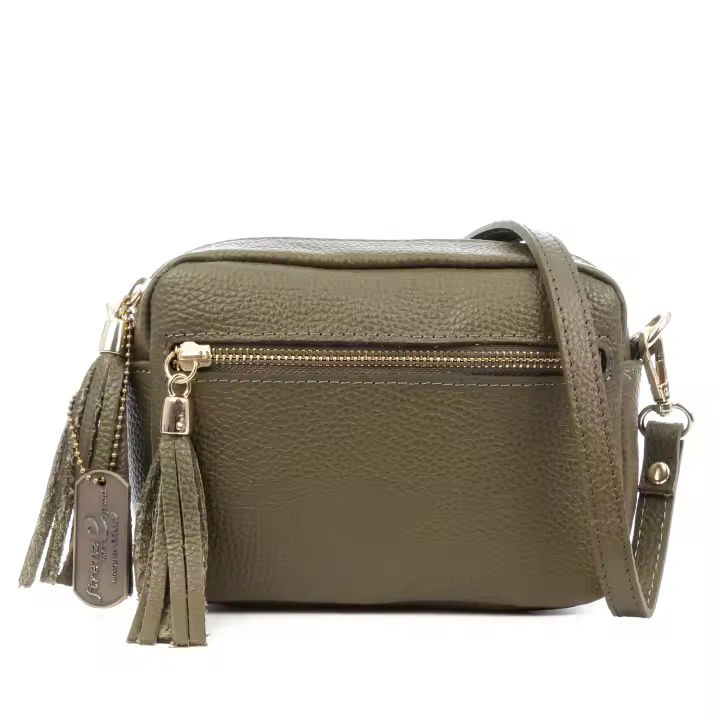FIRENZE ARTEGIANI Delfina Bolso bandolera Mujer.Piel auténtica Dollaro   19x6x14cm - 1