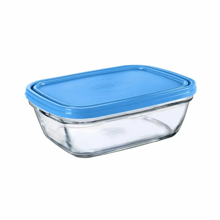 Fiambrera Rectangular con Tapa Duralex Freshbox Azul 1,1 L - 1