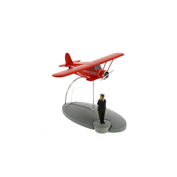 Figura de colección Tintin avíon Nr. 42 el Profesor y el piloto en Cetro - 1