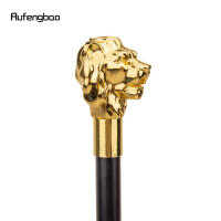Bastón De Moda Con Manija De Cabeza De León Dorada Elegante Y Decorativa Para Fiesta 93cm Material De Acero Con Punta De Goma - details 6