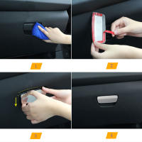 Cubierta De Manija De Bolsa De Mano Para Peugeot 2008 208 2014-2019 Acero Inoxidable Protector De Manijas De Glovebox Accesorios Para Coche - details 4