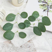 50Pcs Hojas De Rosas Y Eucalipto De Seda Para Decoración De Boda Navidad Y Regalos DIY Arreglo Floral Artificial Verde Para El Hogar - details 10