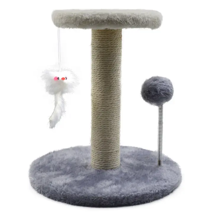 Juguete Para Gatos Nueva Rueda Giratoria Divertida Con Bolas De Paja Duraderas Tablero De Rasguño De Sisal Suministros Para Gatos Columna De Agarrar - 1