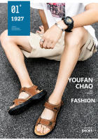 Sandalias Clásicas Para Hombre Verano Cuero Genuino Ligero Casual Moda Talla 38-46 Sandalias De Exterior Con Cierre De Correa Y Hebilla - details 2