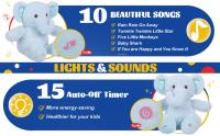 Muñeco De Peluche LED Rosa De 38cm Juguete Luminoso Musical Cojín De Terciopelo Conejo Cantante Regalo De Pascua Para Niñas Animal De Fondo - details 12
