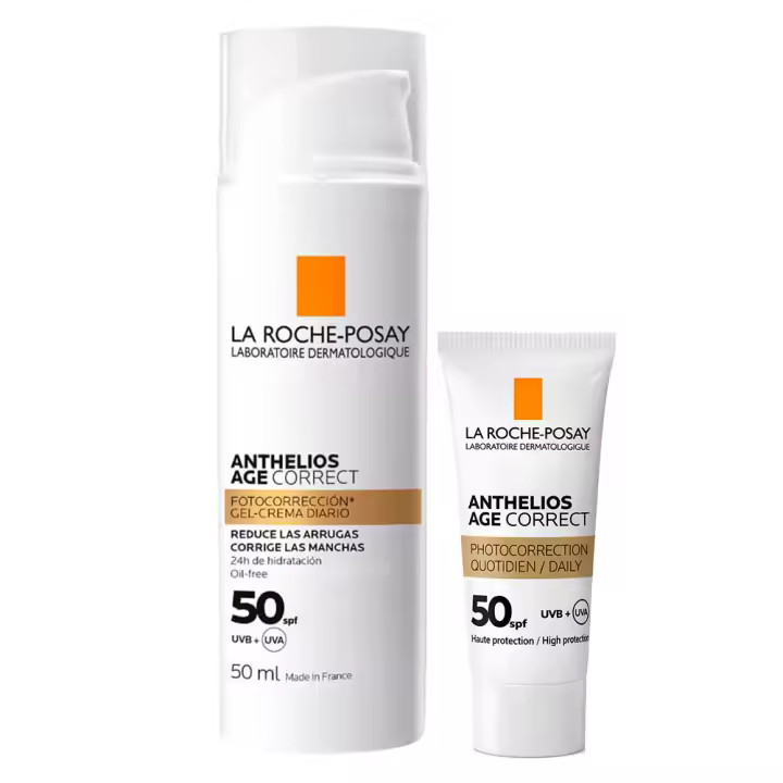 La roche posay anthelios spf50+ age correct 50ml + gift anthelios age correct spf50+ 3 ml - 1