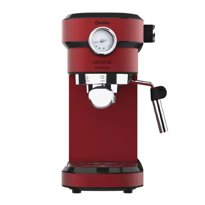 Cecotec Cafetera Express con Manómetro Cafelizzia 790 Shiny Pro. Brazo con Doble Salida y Dos filtros, 20bares de Presión - 1