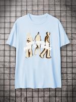 Camiseta De Verano Para Hombre Con Estampado Y2k Suave Y Elástica De Poliéster Manga Corta Tee Gráfico De Calle Cuidado Facil - details 6
