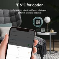 Sensor De Temperatura Y Humedad Para Interiores Con Bluetooth Sensor De Humedad Piloto Compatible Con Tuya Monitorización Por APP Color Negro O Blanco - details 8
