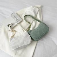 Bolso De Hombro De Corduroy Chic Con Cadena Underarm Bolso De Mano Sencillo Para Mujeres Con Cremallera Adecuado Para El Uso Diario - details 17