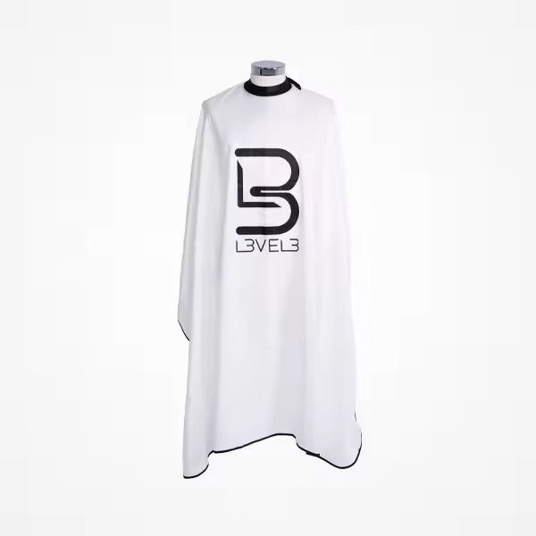L3VEL3 CAPA PROFESIONAL DE CUELLO DE SILICONA Y CIERRE CORCHETES BLANCA - 1