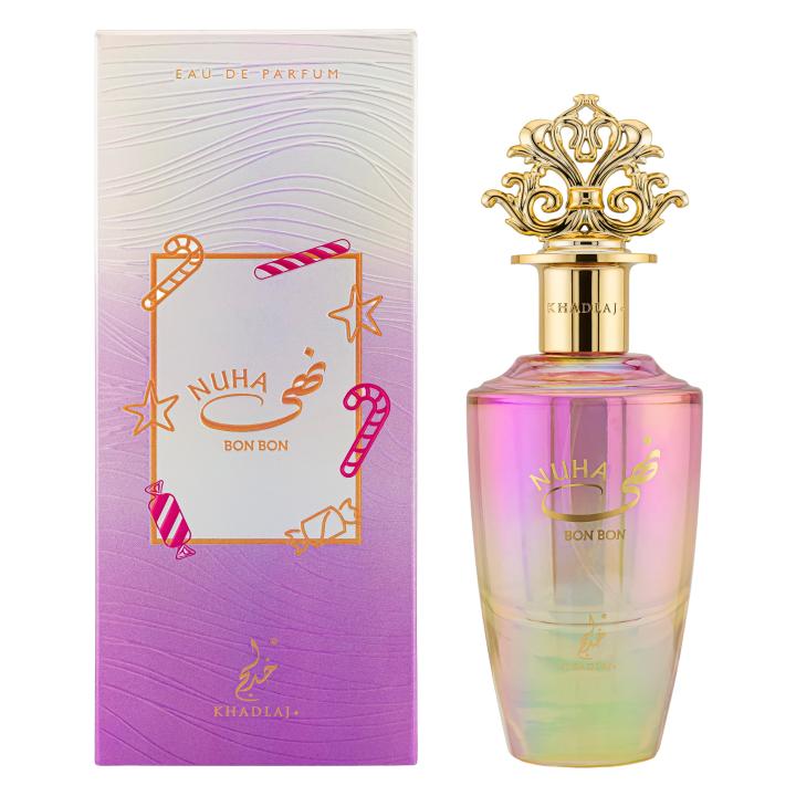 Khadlaj Nuha Bon Bon Eau De Parfum 85ml Perfume Dulce Gourmand de Vainilla para Mujer — oferta en Miravia