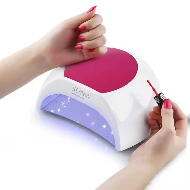 Lámpara De Secado De Uñas UV Sun2C 48W Secador De Esmalte De Gel Para Manicura Y Pedicura Luz De Arte De Uñas No Espejo Mano Derecha Y Izquierda - 1