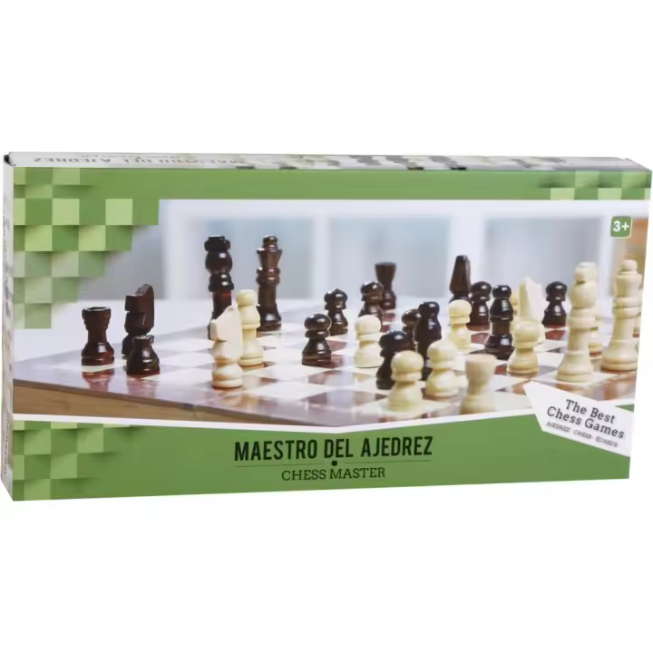 Ajedrez Madera con Backgammon Juguetes construcción de madera NATURPLAY - 1