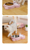Juego De Tazas Para Gatos Con Dispensador Automático De Agua Y Alimento Para Mantener a Su Mascota Hidratada Y Satisfecha - details 8
