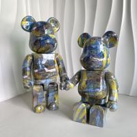 Bearbrick 400% Oso Violento De Bloques De Construcción Muñeca Articulada Decoración De Anillo Juguete Para Regalos - details 0