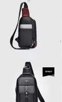 Bolsa De Hombro Para Hombre En Cuero Multi-funcional Deportiva Impermeable Para Correr Y Entrenar Bolsa Mensajera De Viaje Cruzable - details 18