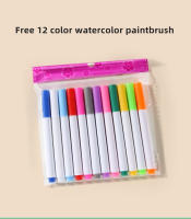Tablero De Esbozo Para Niños Con 12 Rotuladores De Agua Coloridos Limpieza Reiterativa Libro De Dibujo Y Escritura Incluye Bolígrafo Negro - details 38