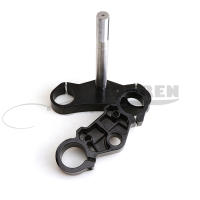 Aluminio 22mm 7/8" Manillar Riser Montaje Baras 45MM Invertido Absorbedor De Choque Dispositivo De Dirección Placa Superior E Inferior Piezas De Motocicleta Negro Duradero - details 1