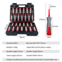 Kit De Herramientas Para Eliminación De Terminales 26 Pcs Universal Para Desconectores De Enchufe De Cable De Vehículo - details 10